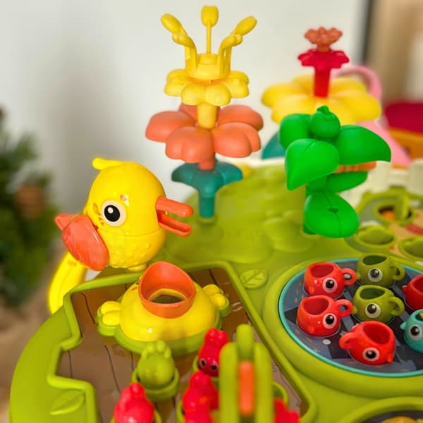 WOOPIE BABY Interaktivt pædagogisk multibord 8 i 1 Montessori