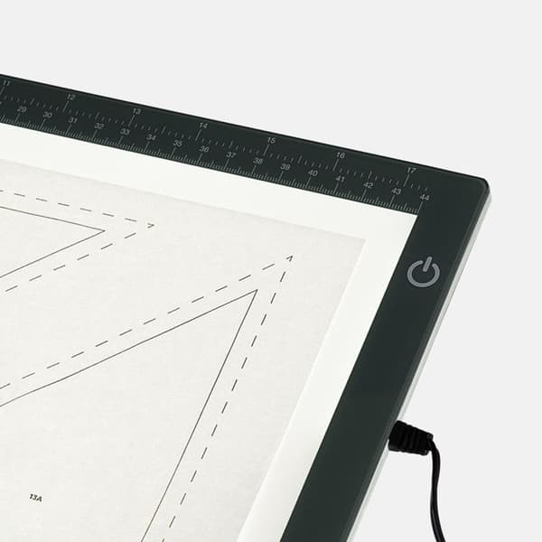 Ljusbord - Dagsljus - A3 Wafer - LED - Grå - Blandad