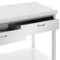 Miniatyrbild 6 av 9: Arbetsbord i rostfritt stål - 200 x 60 cm - 436 kg - 3 lådor - Royal Catering
