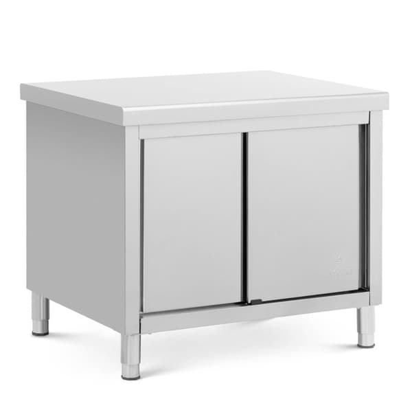 Arbetsskåp i rostfritt stål - 100 x 80 cm - 500 kg - Royal Catering