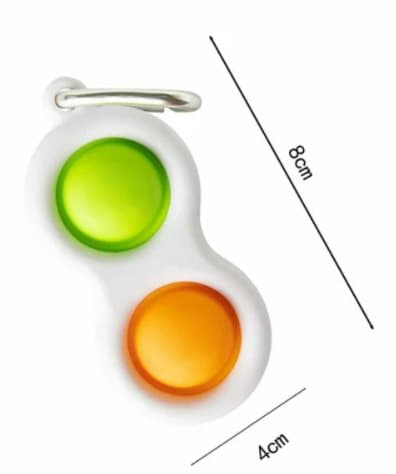 Pop It Finger CE-godkendt sensorisk enkel dimpl - nøglering