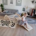 Miniatyrbillede 9 af 11: Montessori Klatrebue til Børn – Klatrestativ til Småbørn – Trælegetøj til Motorisk Udvikling
