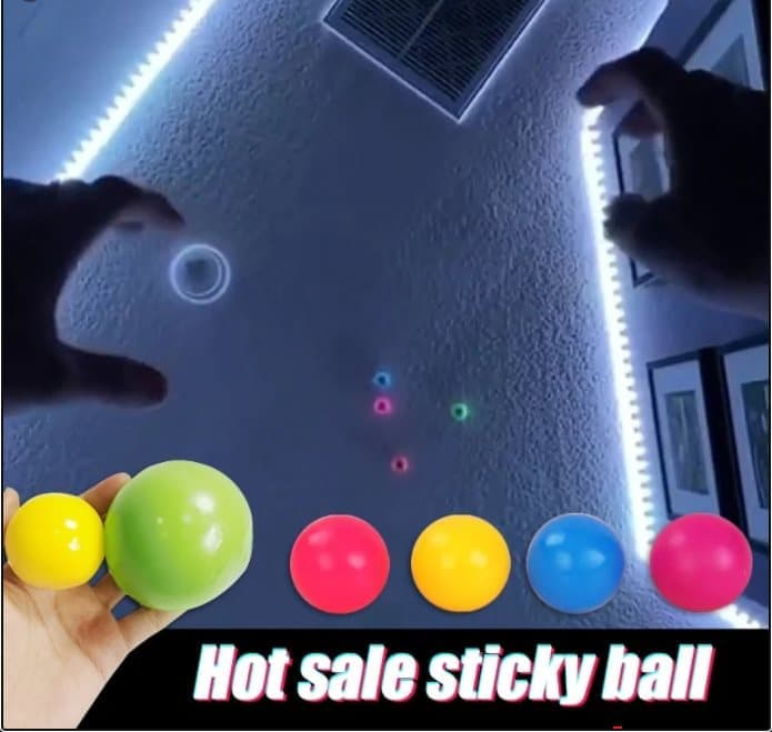 3st Sticky Ball Glowing Globbles Squash Sticky Target Fidget Toys