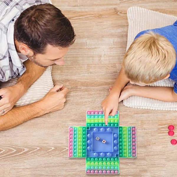 4 pelaajan shakkilauta Pop it Fidget lelut aikuisille lapsille