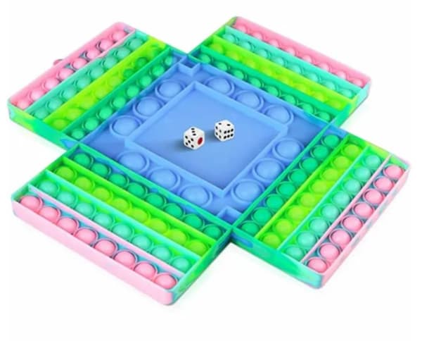 4 pelaajan shakkilauta Pop it Fidget lelut aikuisille lapsille