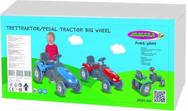 Jamara Pedal Tractor Big Wheel Junior 114 X 53,5 Cm Rød
