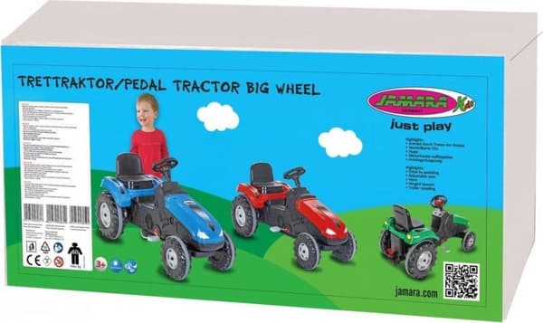 Jamara Pedal Tractor Big Wheel Junior 114 X 53,5 Cm Blå