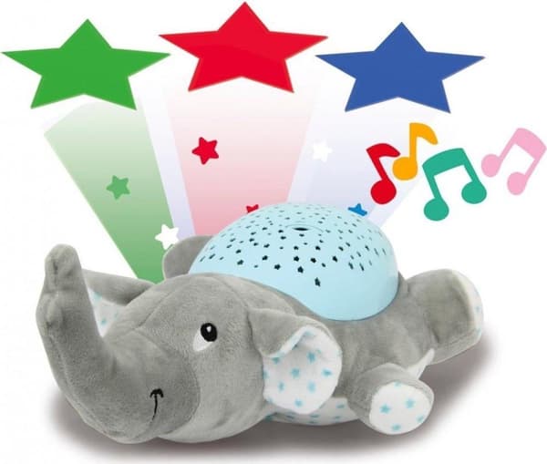 Jamara Yövalaisin Dreamy Elephant Led 32 cm Harmaa/sininen Sininen, Harmaa