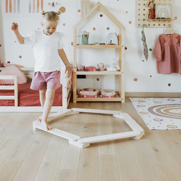 Balancebomme Til Børn, Træbalancebomme Til Børn, Montessori Balancebomme, Balancebommesæt Til Småbørn