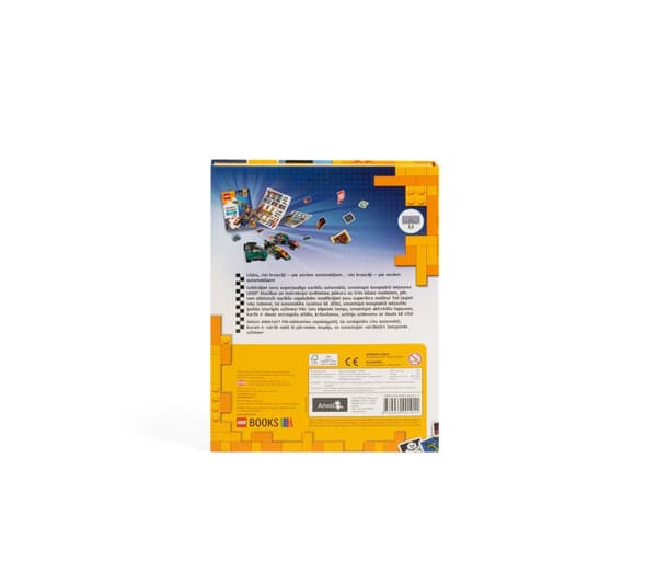 LEGO ICONIC Activity Book "Build and Stick: Custom Cars"- Latvian