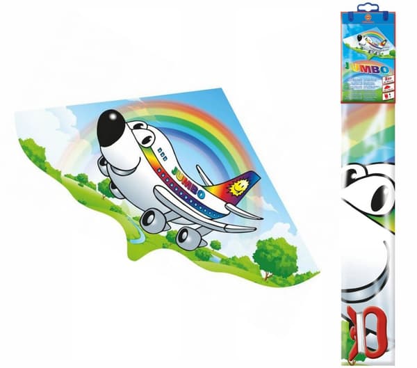Leija lapsille 115x63cm Jumbo Airplane Gunther