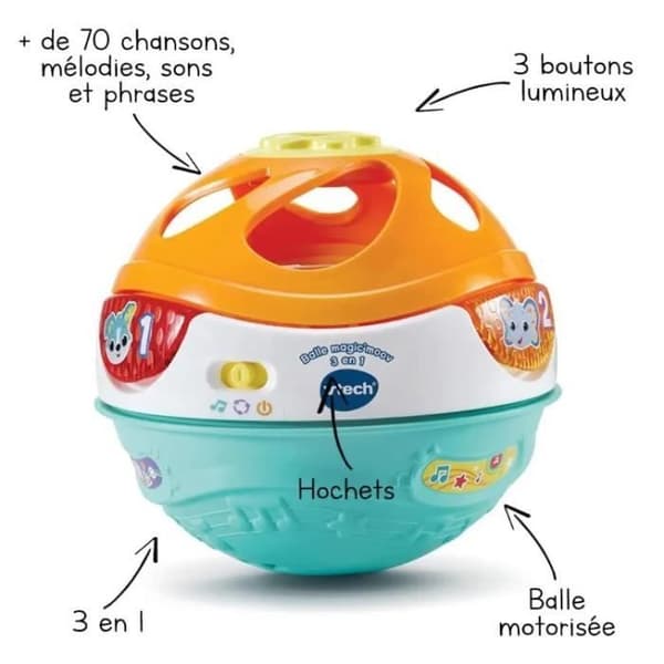 VTECH BABY - Magic'Moov 3-i-1-boll