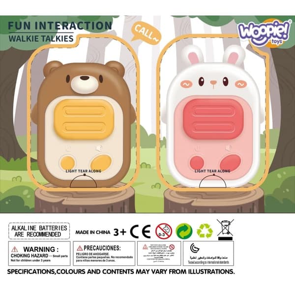 WOOPIE Set med 2 Walkie-Talkies
