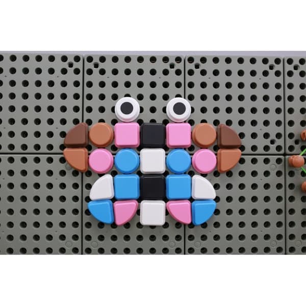 MASTERKIDZ 64 Geometriska Pluggar för STEM-brädor - Regelbunden