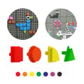 Miniatyrbild 1 av 11: MASTERKIDZ 64 Geometriska Pluggar för STEM-brädor - Regelbunden