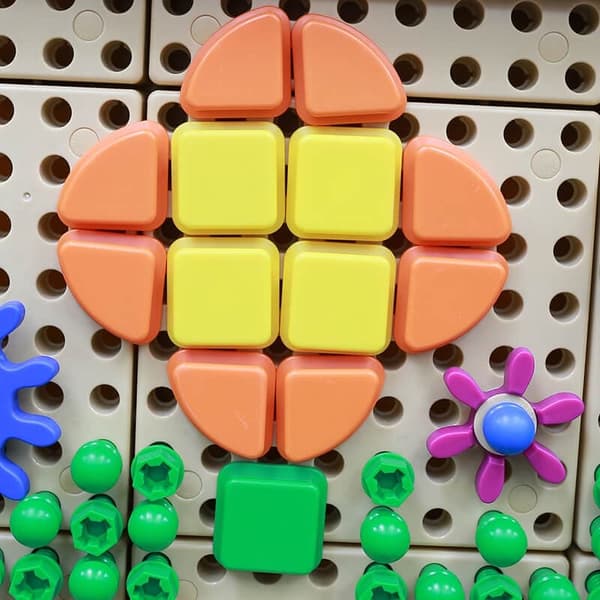 MASTERKIDZ 64 Geometriske Stik til STEM Boards - Pastel