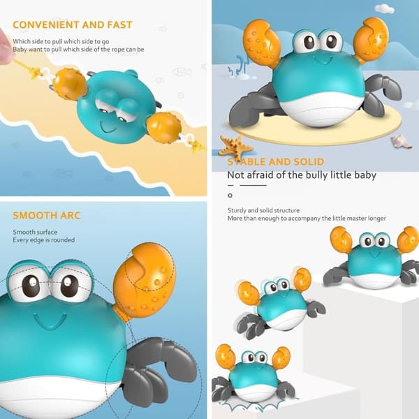 Nyhet Funny Crab krabba krypande Baby Krabba, Krypande Leksak