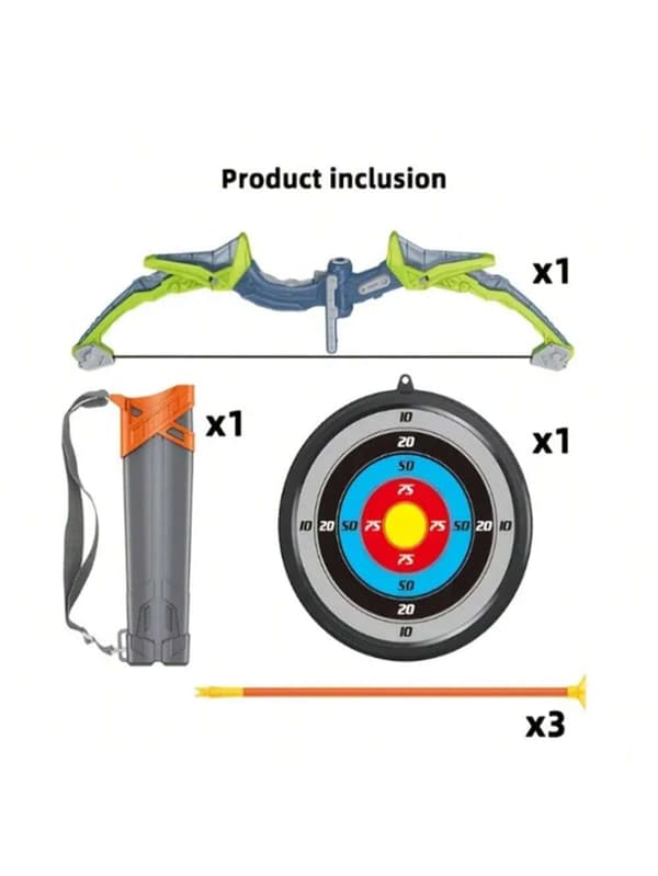 OBOSOE Bow och Arrow Archery Play Set för barn utomhus jakt spel leksak med Quiver och mål