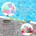 Miniatyrbillede 4 af 8: OBOSOE 10 stykker genanvendelige vandballoner, silikone vandbomber, vandballoner til sommer udendørs, vandballoner til strand, pool, fest