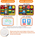 Miniatyrbillede 3 af 7: Lollanda Montessori Activity Board 1-4 år, Busy Board Montessori Toy – Rejselegetøj, 8 temaer og 20 Life Skills Montessori spil