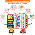 Miniatyrbillede 5 af 7: Lollanda Montessori Activity Board 1-4 år, Busy Board Montessori Toy – Rejselegetøj, 8 temaer og 20 Life Skills Montessori spil