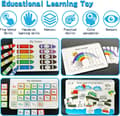Miniatyrbillede 3 af 7: Lollanda Montessori Aktivitetsbog 2-4 år, Montessori Aktivitetsbræt – Sanselegetøj, Rejselegetøj, 12-i-1 Busy Board Montessori Legetøj
