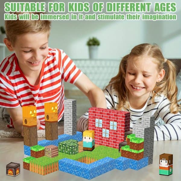 Minecraft Byggklossar 70-pack – Kreativt Byggset för Barn