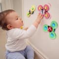 Miniatyrbild 8 av 10: OBOSOE 3-Pack - Fidget Spinner med Sugkopp för Barn - Snurrande Leksak multifärg