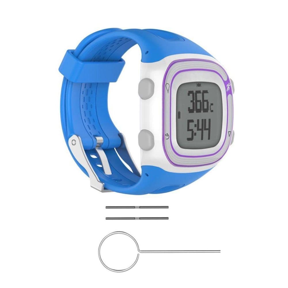 Garmin Forerunner 10 Enfärgat silikon klockband - Blå
