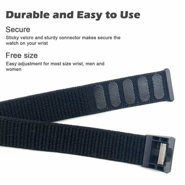 INF Fitbit Charge 2 armbånd nylon Sort