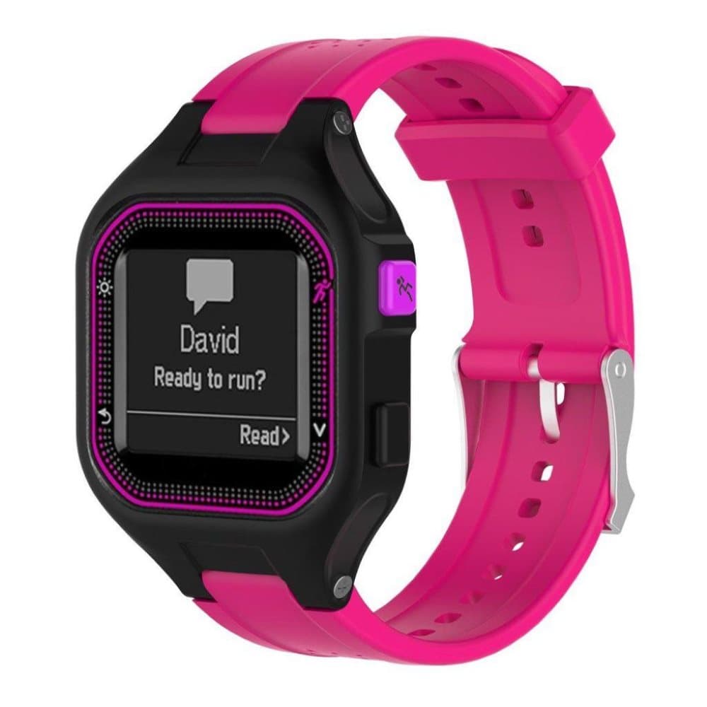 Garmin Forerunner 25 klockarmband silikon sport - Rosenröd