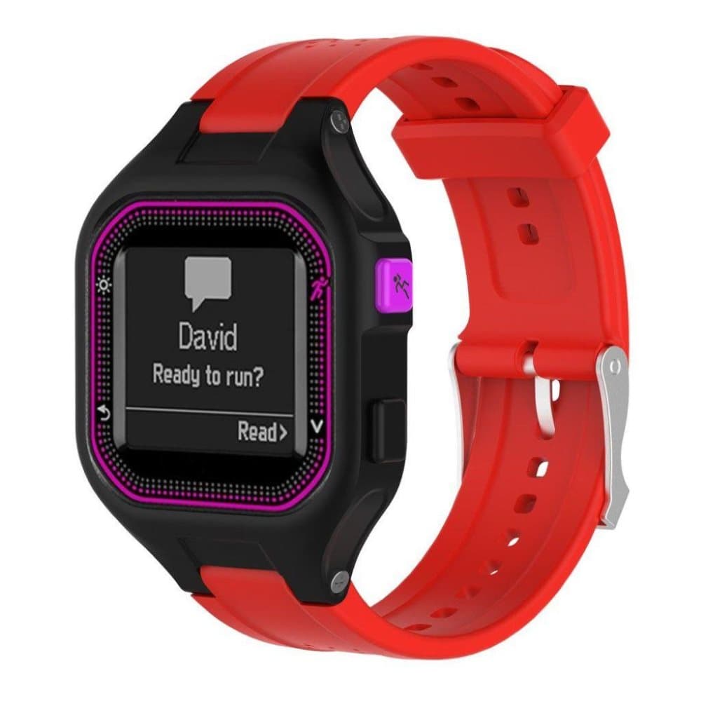 Garmin Forerunner 25 klockarmband silikon sport - Röd