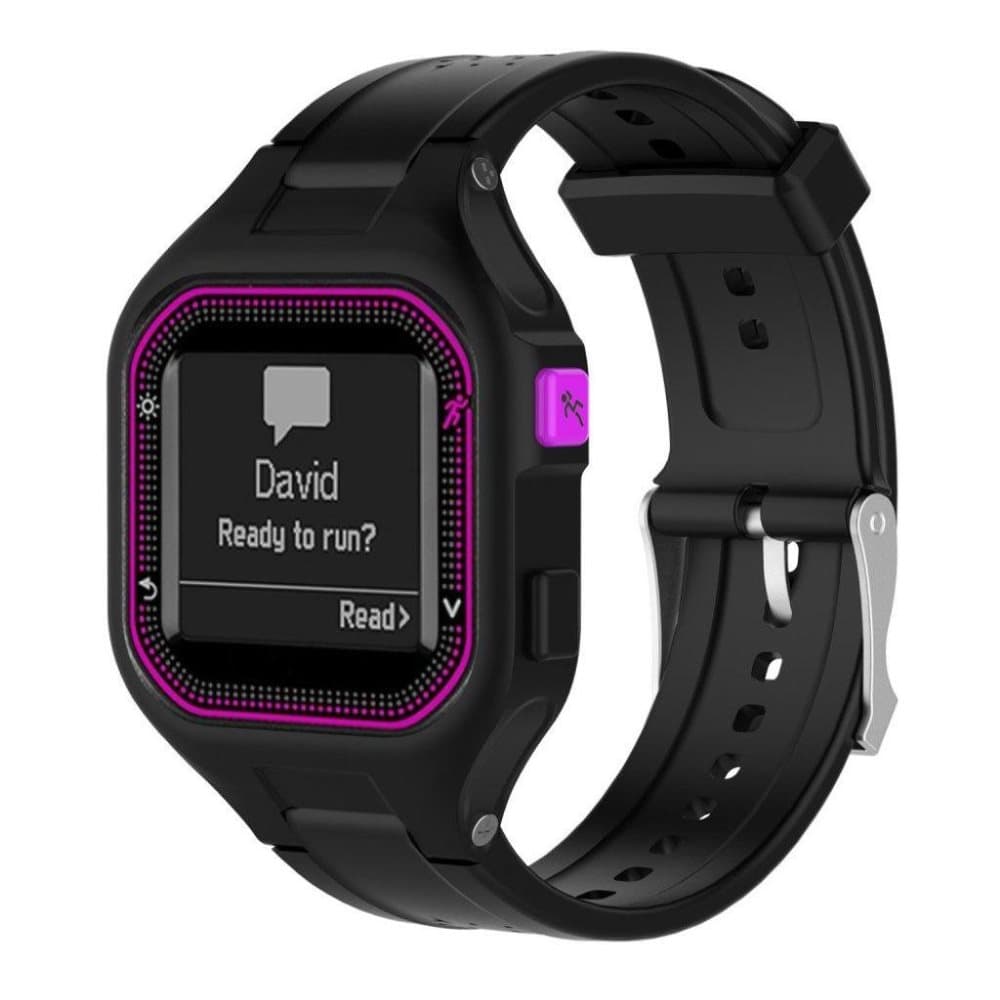 Garmin Forerunner 25 klockarmband silikon sport - Svart