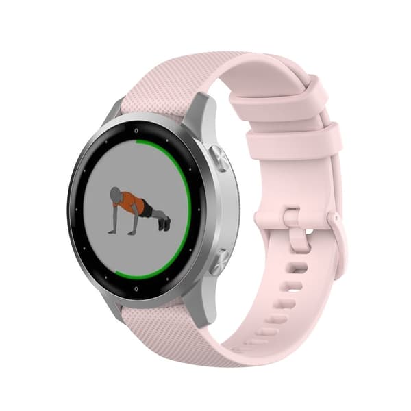 Garmin VivoMove 3S/VivoActive 4S Klockarmband i silikon - Rosa