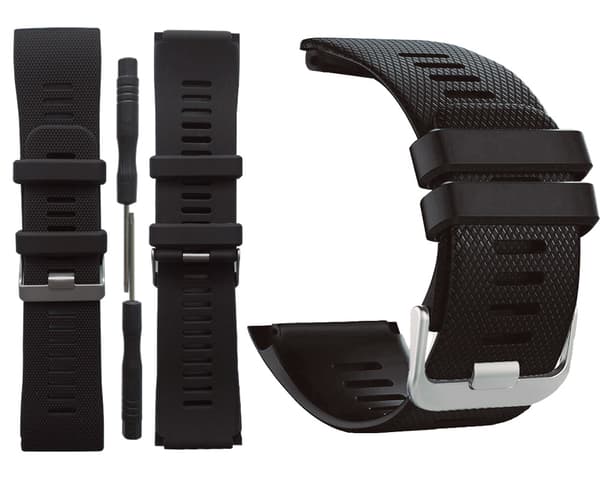 INF Svart silikonreim til Garmin Vivoactive HR