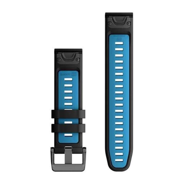 Garmin Klockband I Silikon Quickfit® 22 Mm Svart,Silver