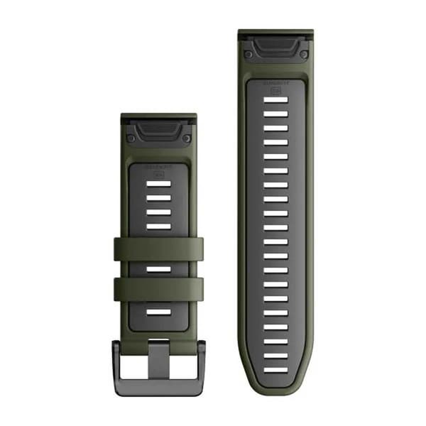 Garmin Silikoninen Kelloranneke Quickfit® 26 Mm Vihreä,Hopeinen