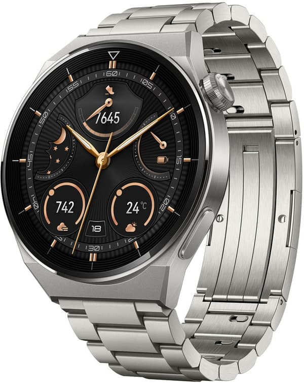 WATCH | GT 3 Pro (46 mm) | Smart watch | GPS (satellite) | AMOLED | Touchscreen | Activity monitoring 24/7 | Waterproof | Bluetooth | Titanium Gray Ca