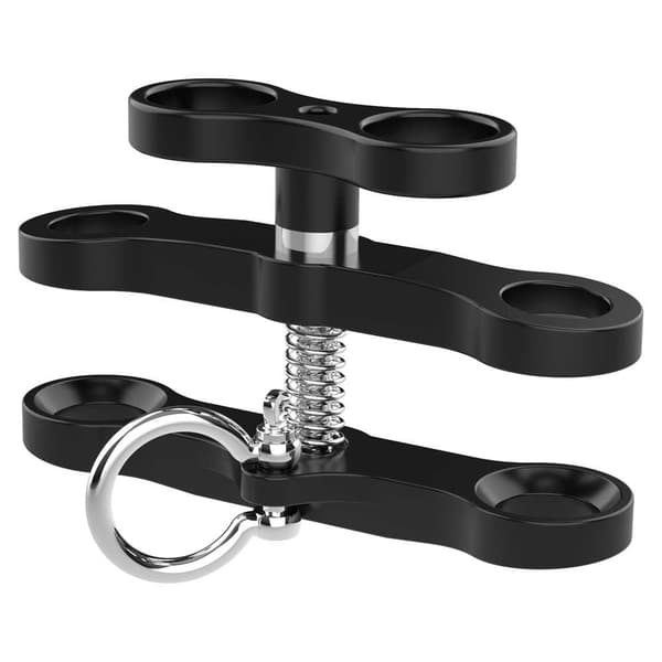 Divepro Med 0 2 C 2-hole Lang Butterfly Ball Mount Clamp Søvfarvet
