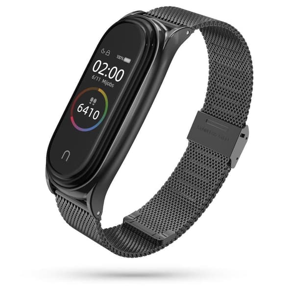 TECH-PROTECT MILANESEBAND XIAOMI MI SMART BAND 5/6/6 NFC SVART