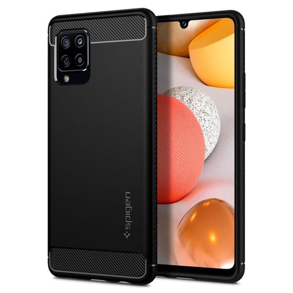 SPIGEN RUGGED ARMOR GALAXY A42 5G MATT SVART