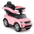 Miniatyrbillede 4 af 8: Skubbebil til småbørn, Licenst Land Rover Discovery, 85x40x95 cm, Pink