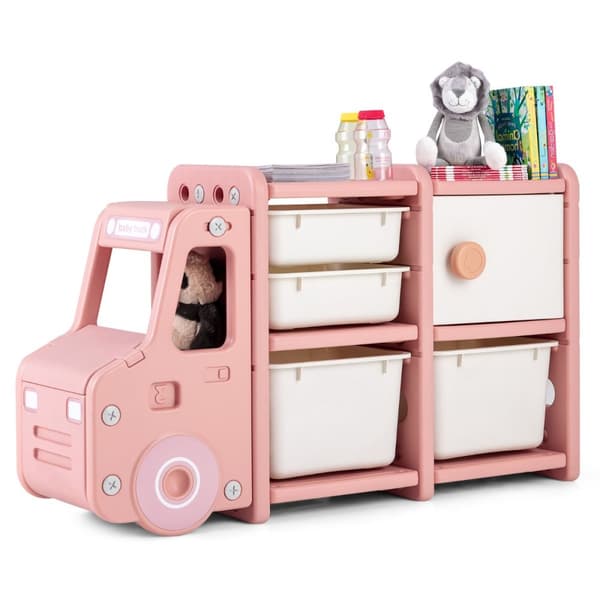 Opbevaringsskab, 110,5x33x66 cm, Pink
