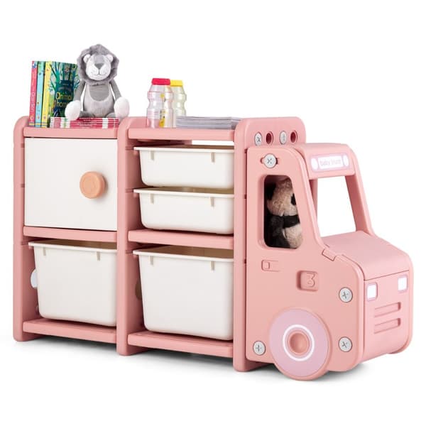 Opbevaringsskab, 110,5x33x66 cm, Pink