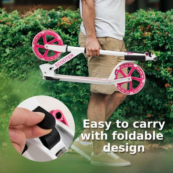 Sparkcykel, 34x88 cm, Rosa