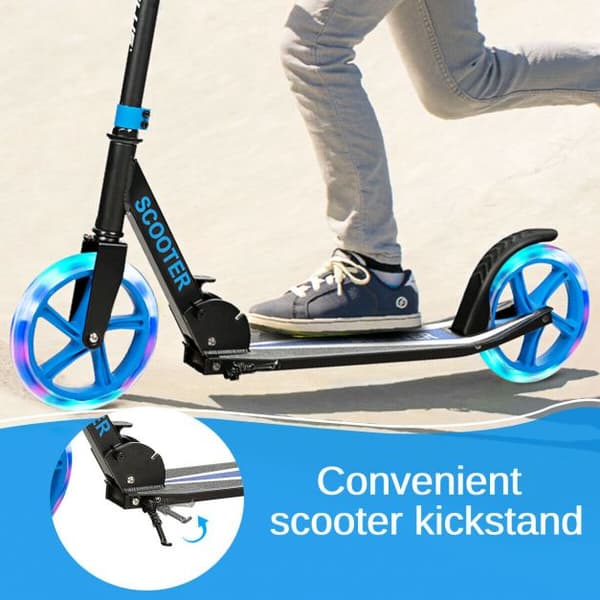 Sparkcykel, 34x88 cm, Svart Blå