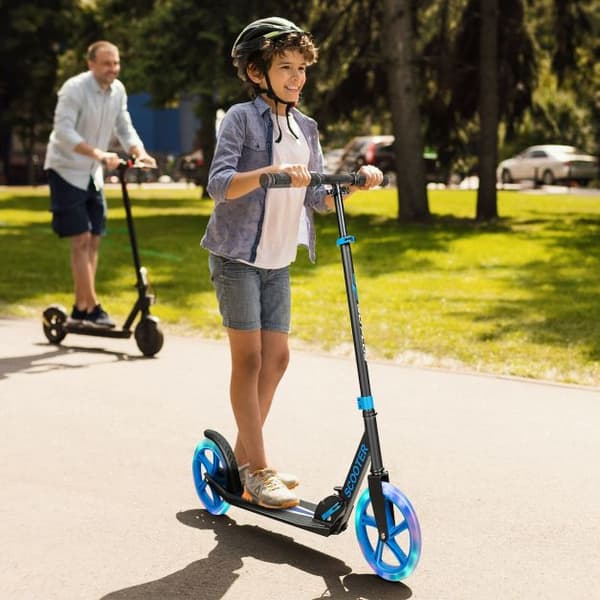 Sparkcykel, 34x88 cm, Svart Blå
