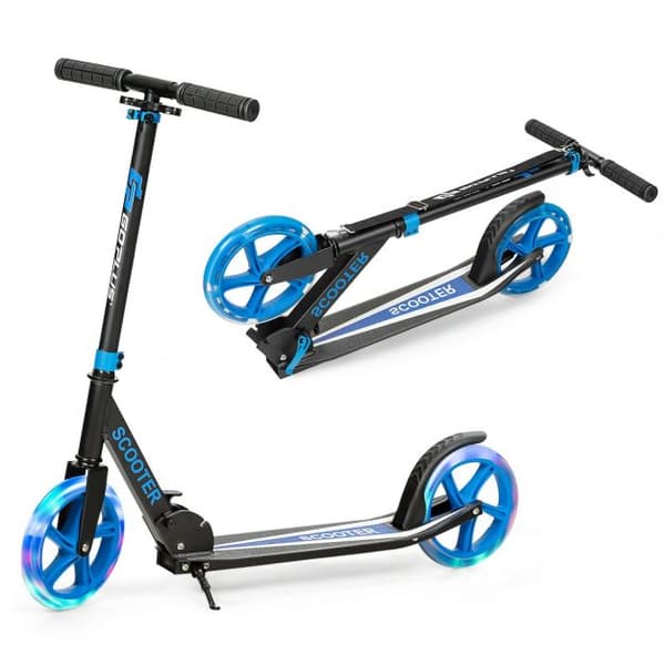 Sparkcykel, 34x88 cm, Svart Blå