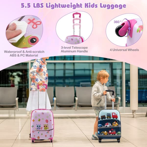 Barnbagageset, 15x12x29-32", Rosa