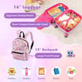 Miniatyrbild 6 av 8: Barnbagageset, 15x12x29-32", Rosa